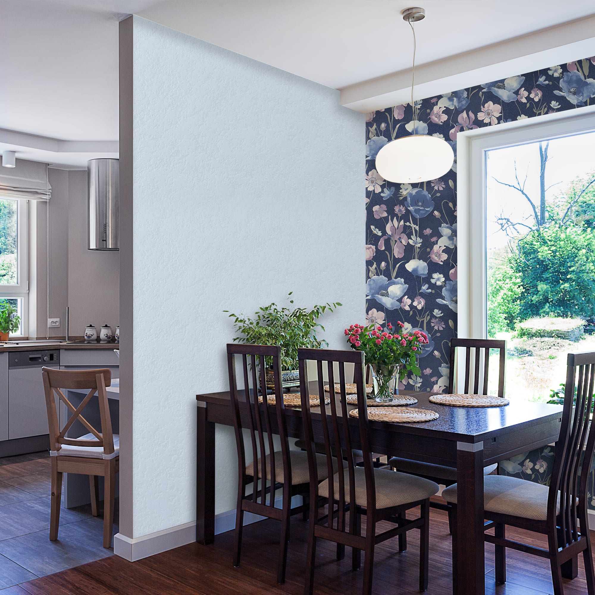 82938369 Обои виниловые синие 0.53 м 350 03 Фактура Santreyd - Вид №3