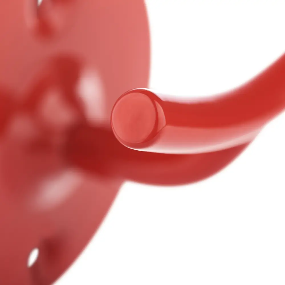 Крючок Moroshka Trud двухрожковый 6x6x4.2 см цвет красный STLM-2034284 - Вид №2