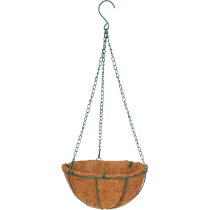 Кашпо подвесное с коковитой Газонcity ø25.5 h17 см v3 л коричневый