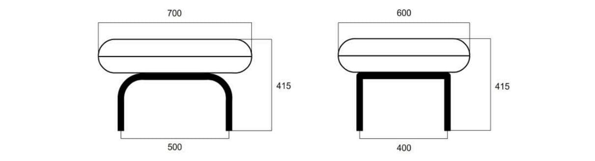 Ткань прямоугольный сад пуфик Joyf Havn ARCH-00036729 - Вид №7