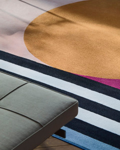 Ковер ручной работы с геометрическим рисунком