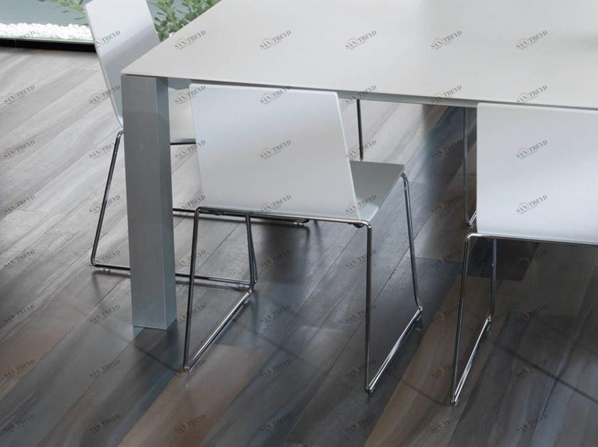 GAMADECOR Стул на санках из фанерованной древесины Curve sun-id-1434925