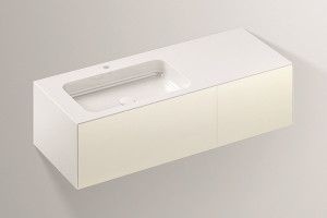 5158814000 Умывальник с тумбой, wp.folio7, белая, proshield, лакированная, шелковисто-матовый блеск, белый Alape серия FO (Folio)