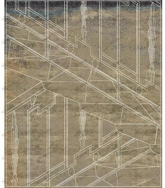 Tapis Rouge Прямоугольный коврик ручной работы La scala Tr1236