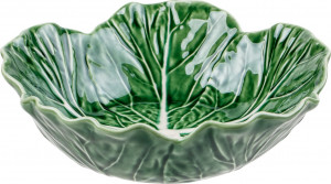 10581747 Bordallo Pinheiro Салатник с резным краем Bordallo Pinheiro Капуста 22,5см, керамика Керамика