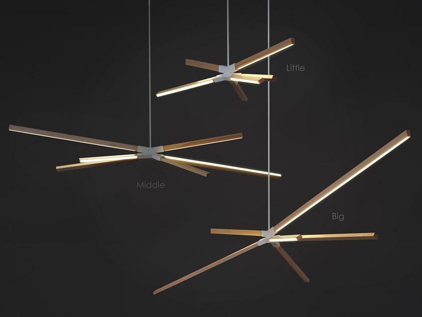 Stickbulb Led подвесной светильник из дерева Sky bang sun-id-1376922 - Вид №1