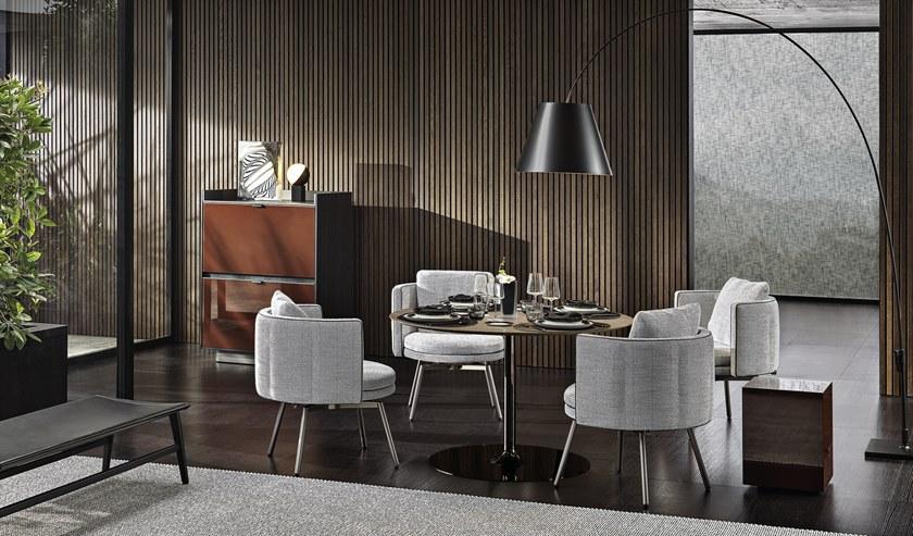 Minotti Стул из мягкой ткани Torii sun-id-1399723 - Вид №5