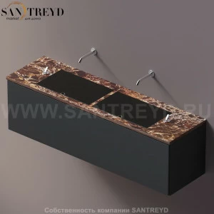 AELLM0CC21618DD Подвесная раковина настенная прямоугольная Agape Ell