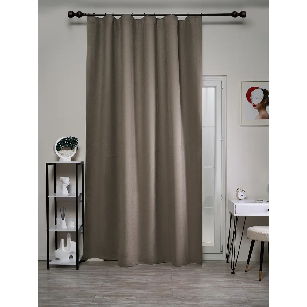 Штора KREAFORTA Manchester с бархатным декором 200x280 см 89401547 STLM-1570469