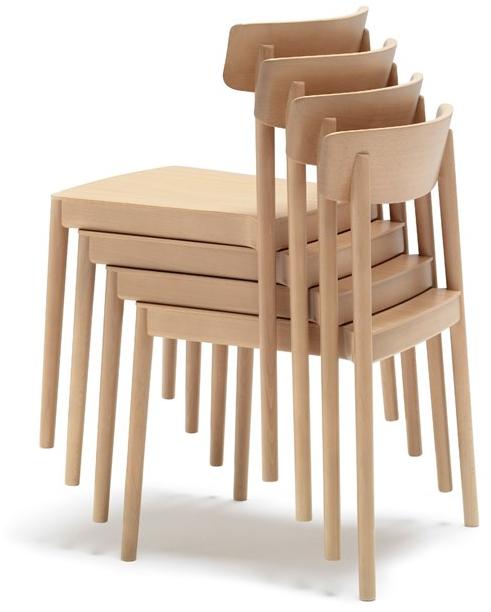 Andreu World Штабелируемый деревянный стул Smart Si0610  - Вид №1