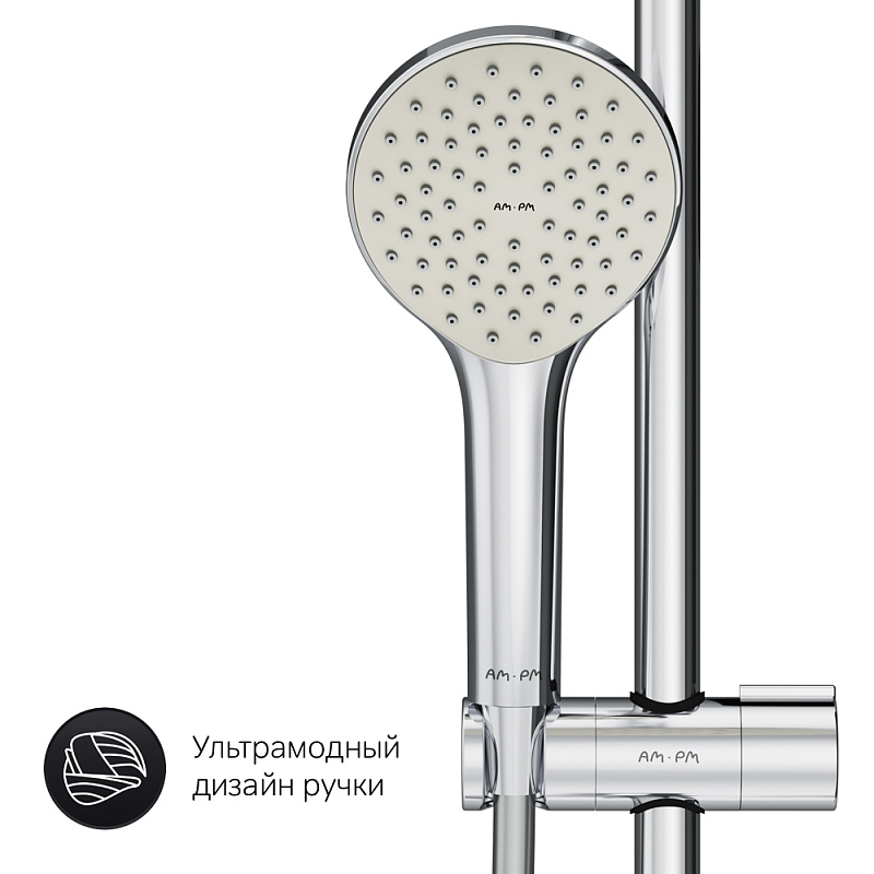 F40885A24 набор: душевая система смеситель д/душа хром шт. AM.PM X-Joy  - Вид №5