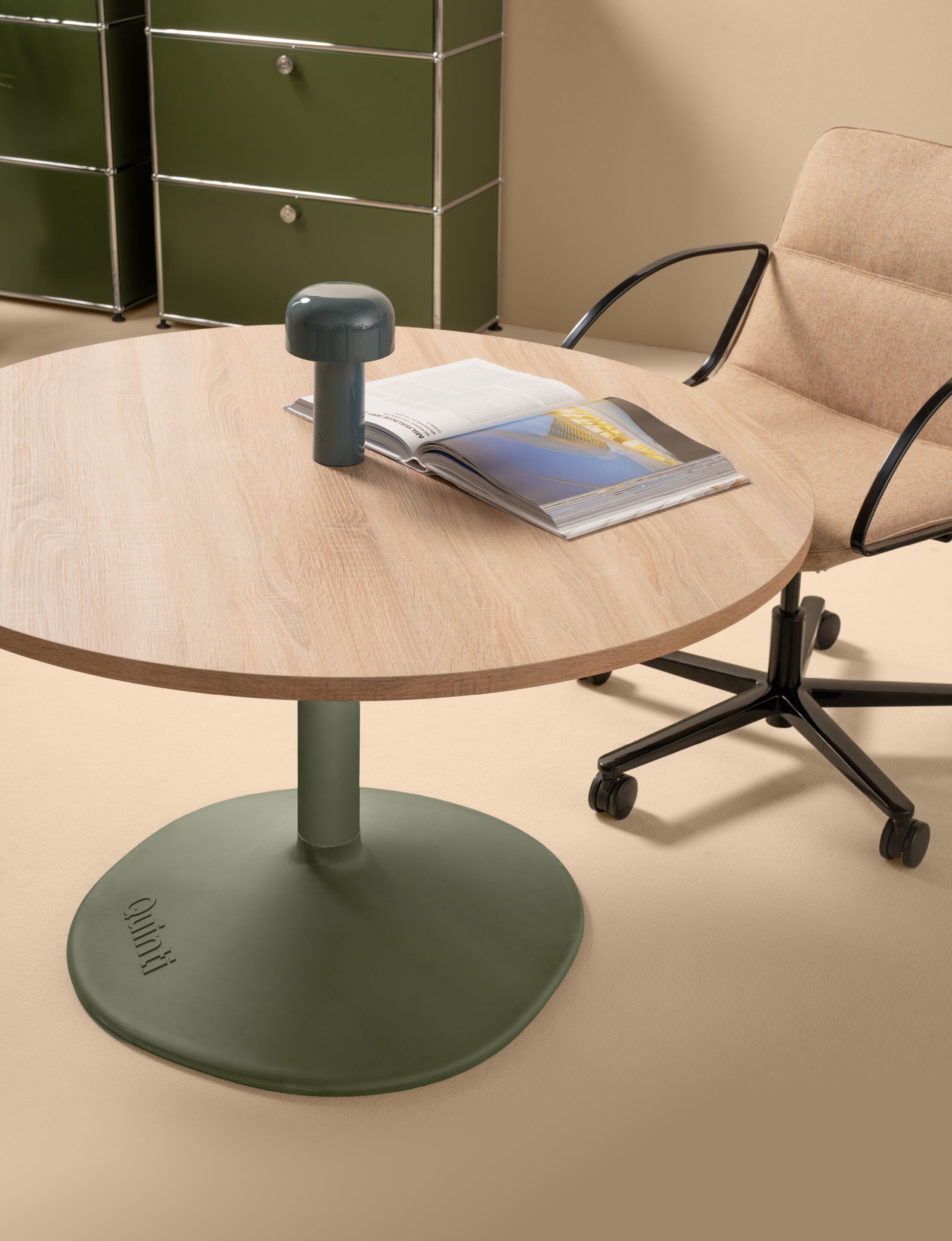 Круглый обеденный стол с центральным основанием Quinti Sedute карнизы ARCH-00064617 - Вид №2