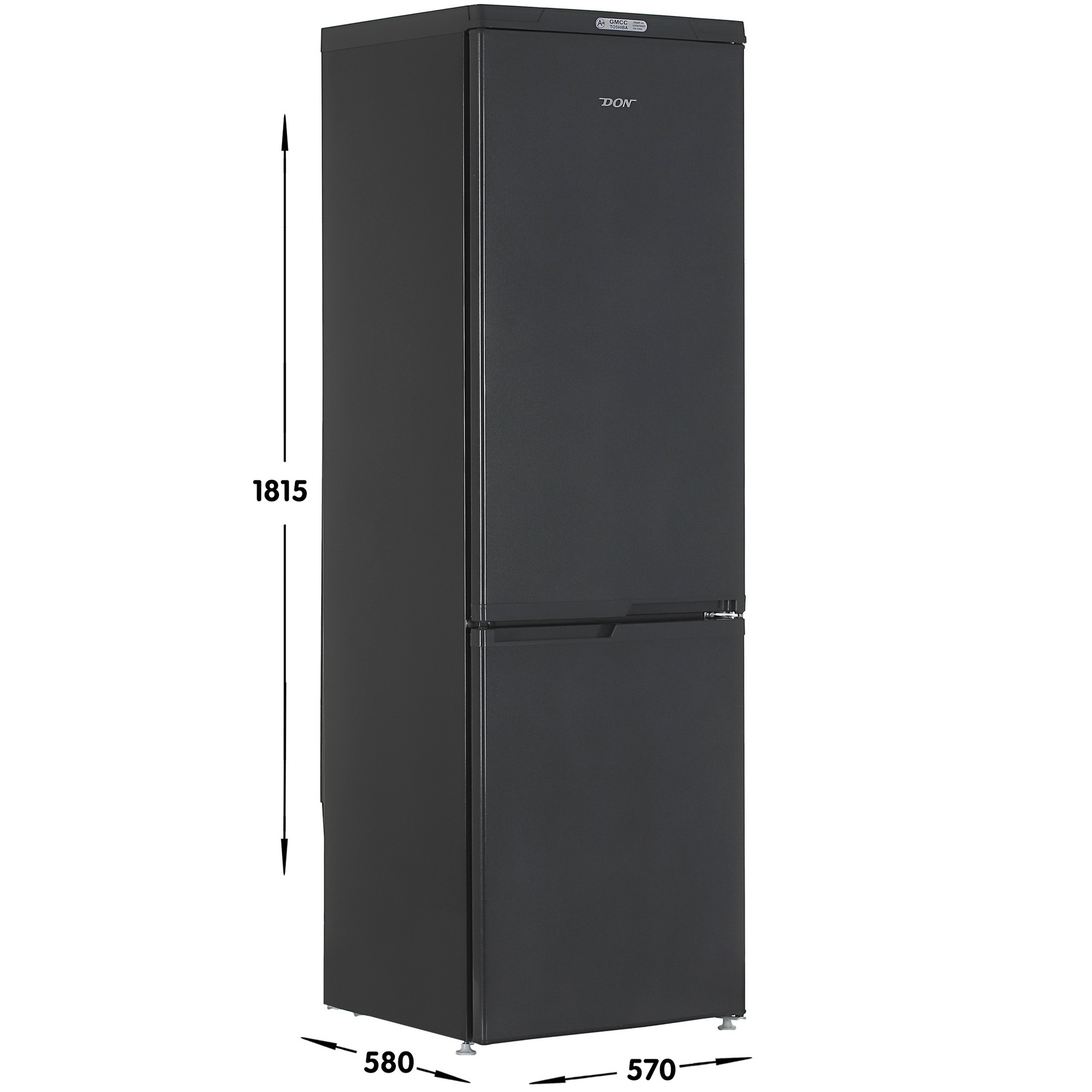 1229490 Холодильник с морозильником   DON R-291 G черный STDN-0081450 - Вид №6
