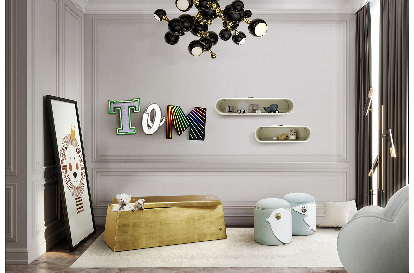 CIST635 Полки в детскую Облако Маленькое Circu  - Вид №15