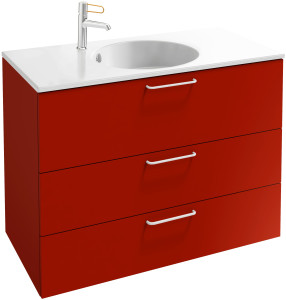 EB2533-R6-NR4 Тумба под столешницу 90 см, 3 ящика, белая ручка JACOB DELAFON ODÉON RIVE GAUCHE