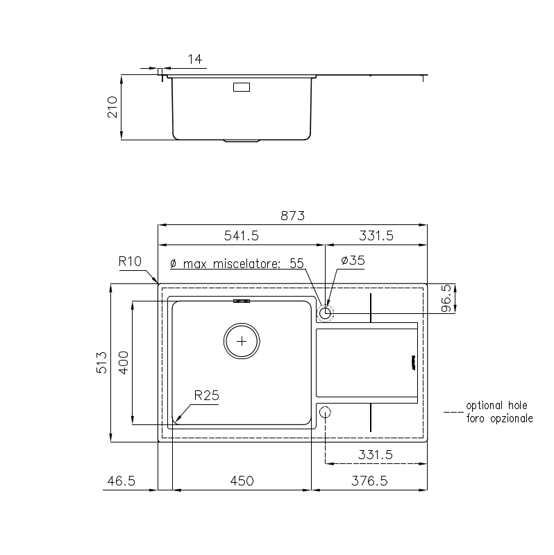438605x Мойка S4000 4386 05x Fosterspa  - Вид №1