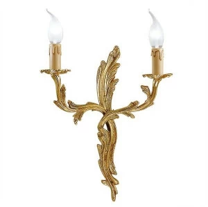 Possoni Illuminazione Французский золотой настенный светильник Foglia 3000/a2