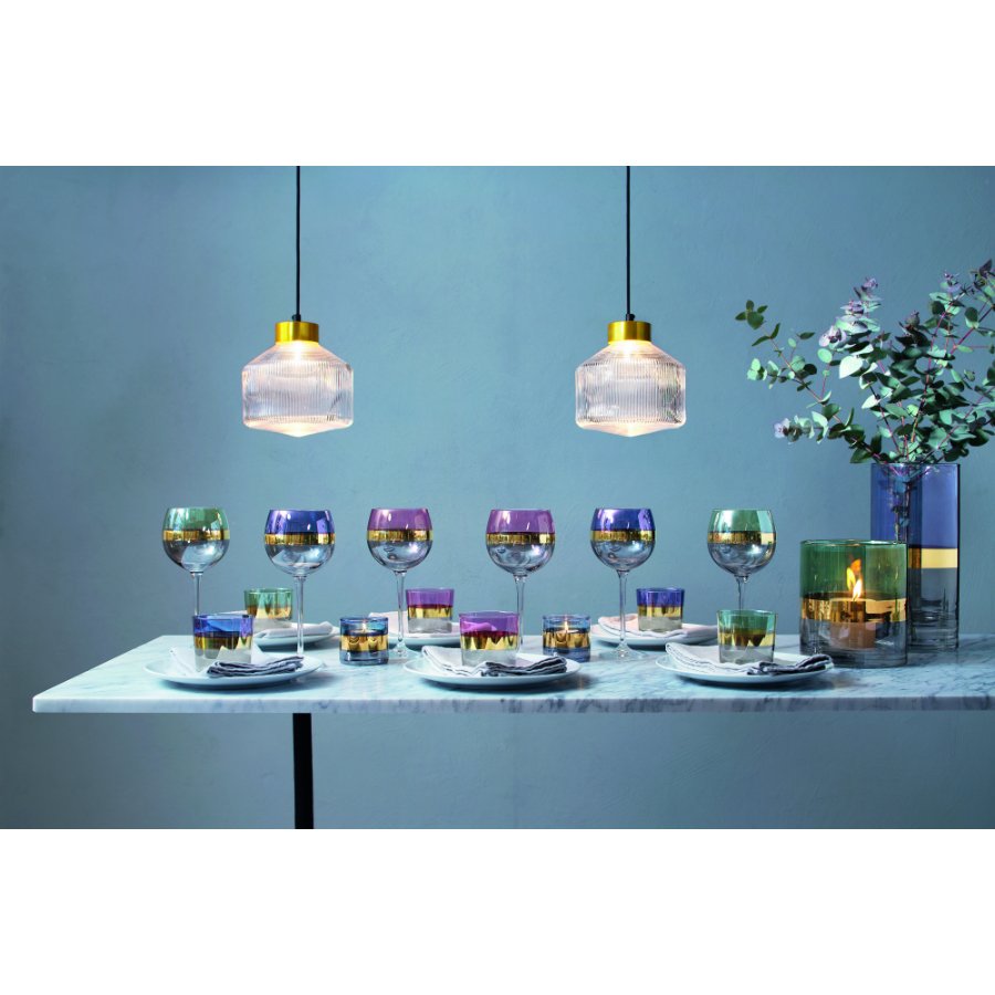 Набор из 2 круглых бокалов 525 мл зеленый Bangle LSA INTERNATIONAL ДИЗАЙНЕРСКИЕ 00-3863235 Зеленый  - Вид №1