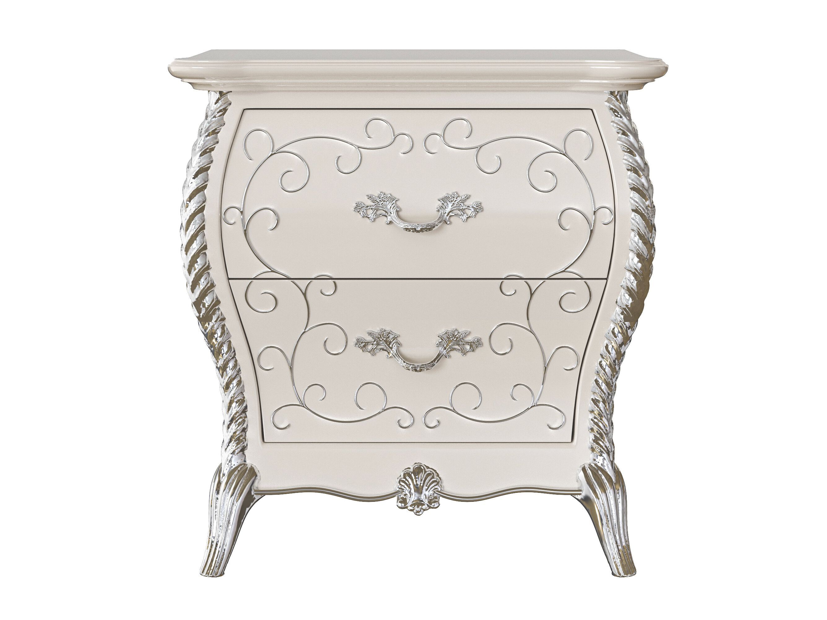 Деревянная прямоугольная тумбочка с ящиками Modenese Luxury Interiors CELESTIA ARCH-00123702 - Вид №1