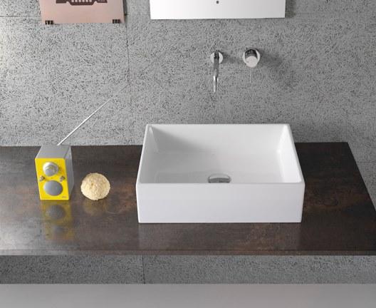 Fo062.bi / fo050.bi Накладная раковина на столешницу  овальная Ceramica Globo FORTY3 - Вид №2