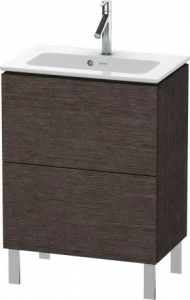 LC667307272 Тумбочка напольная компакт L-Cube #LC6673 620 x 391 мм Дуб брашированный, натуральный шпон