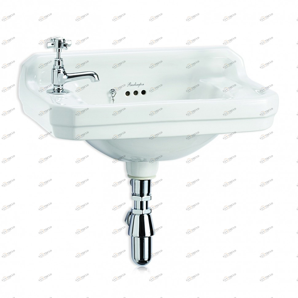 B8L Подвесная раковина настенная овальная Burlington  белая 