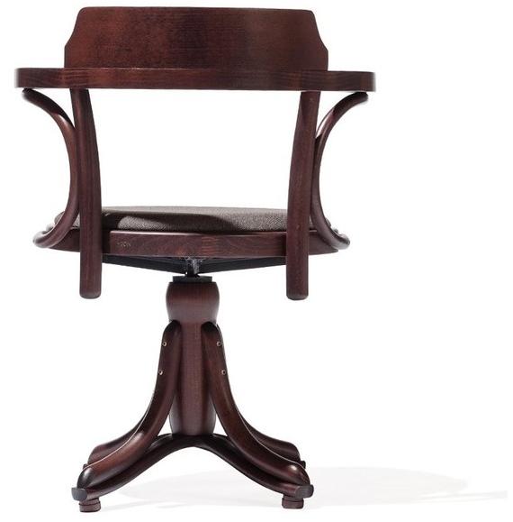 TON Вращающееся кресло из дерева со встроенной подушкой и открытой спинкой sun-id-1432011 - Вид №2