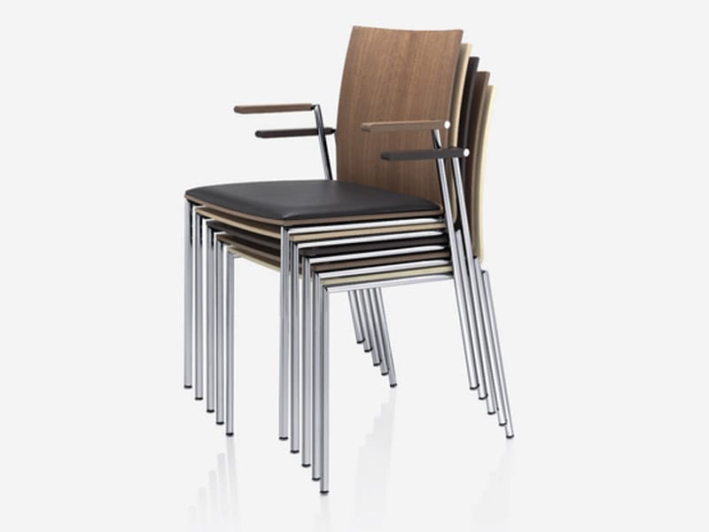 Штабелируемый стул с подлокотниками Brunner Милан ARCH-00140650