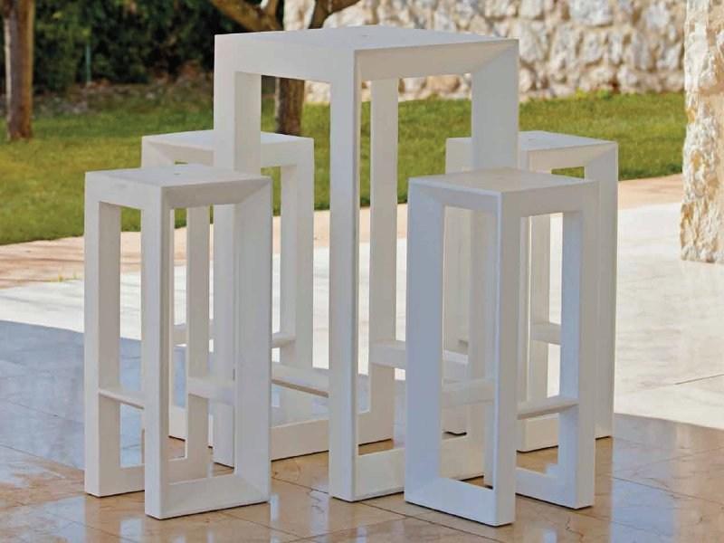 VONDOM Стол из полиэтилена высокой квадратной формы Frame sun-id-1349416 - Вид №2