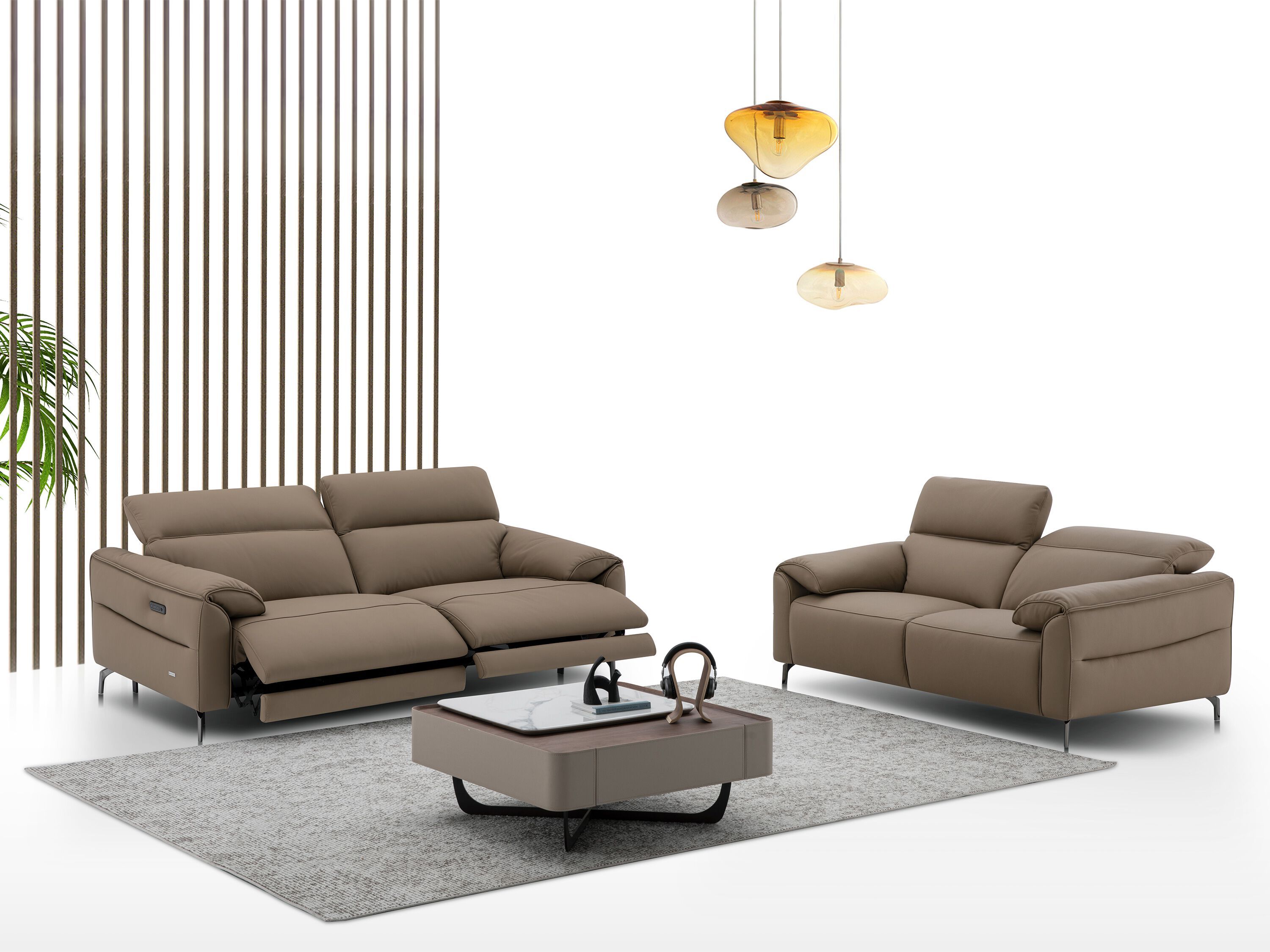 2-местный кожаный диван с электроприводом CAMPO DE' FIORI SAN CARLO ARCH-00000070 - Вид №5