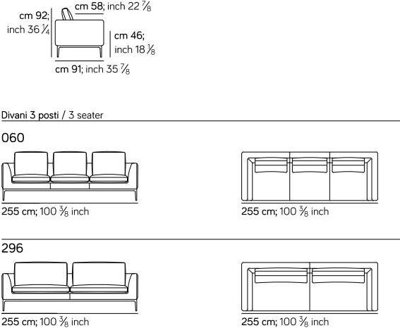 AMURA 2-местный тканевый диван Leonard Am024.045 - Вид №5