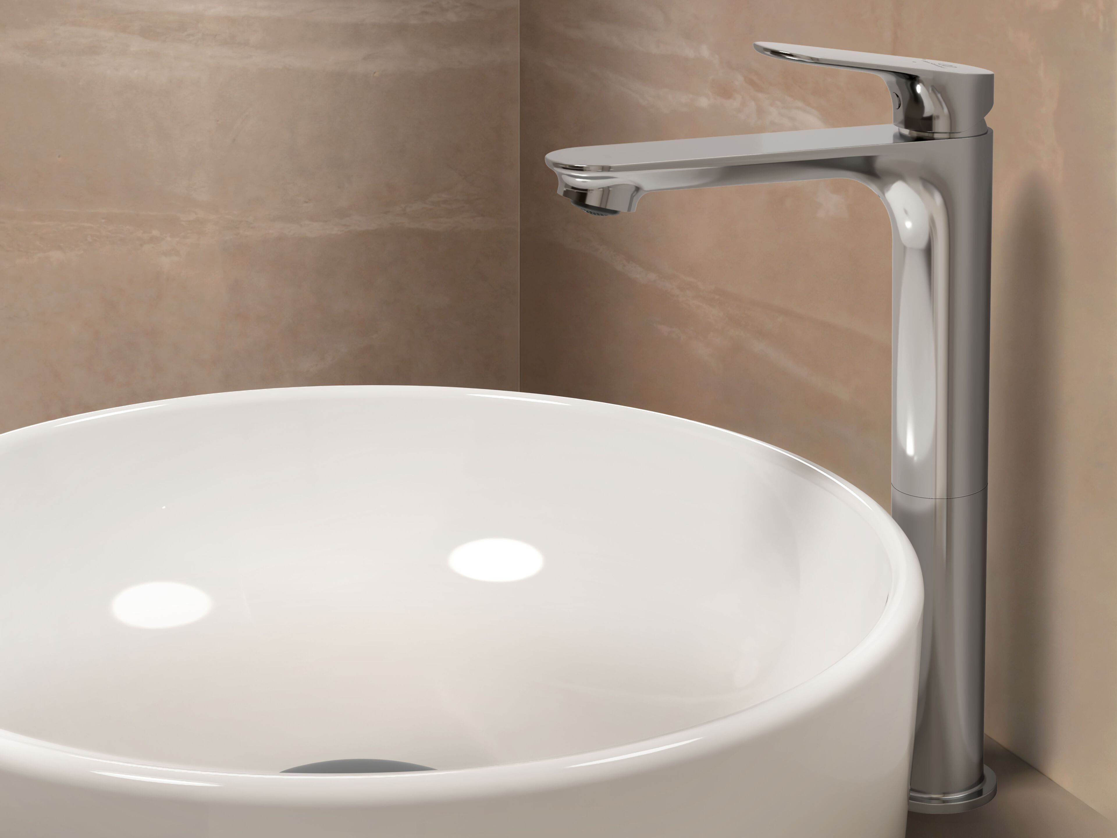 Однорычажный смеситель для раковины с автоматическим сливом Ideal Standard Ceralife O ARCH-00083773