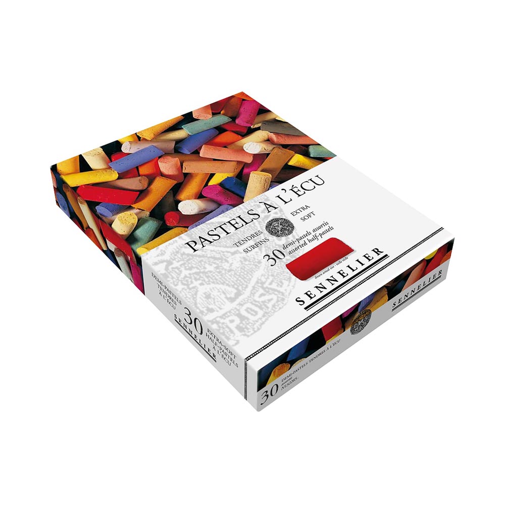 132285 Набор художественной пастели, 30 цветов 1/2, картон Sennelier 