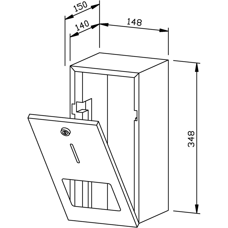 728203 Держатель рулона туалетной бумаги WP164 WAGNER_EWAR A-LINE Wagner Ewar  - Вид №1