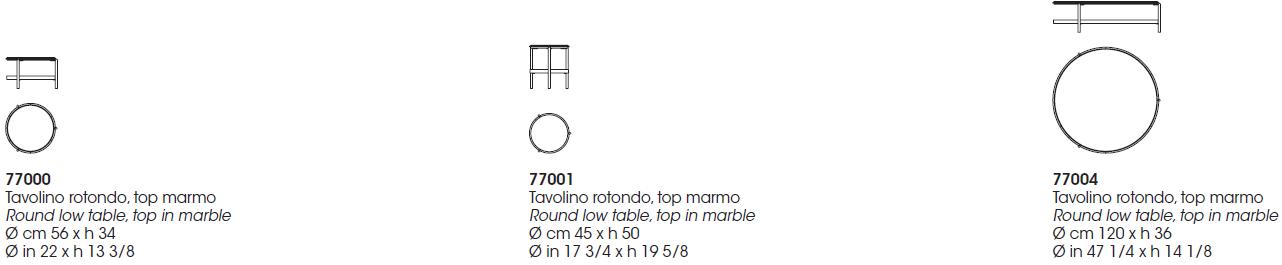 Giorgetti Круглый мраморный журнальный столик для гостиной Skyline sun-id-1404463 - Вид №2