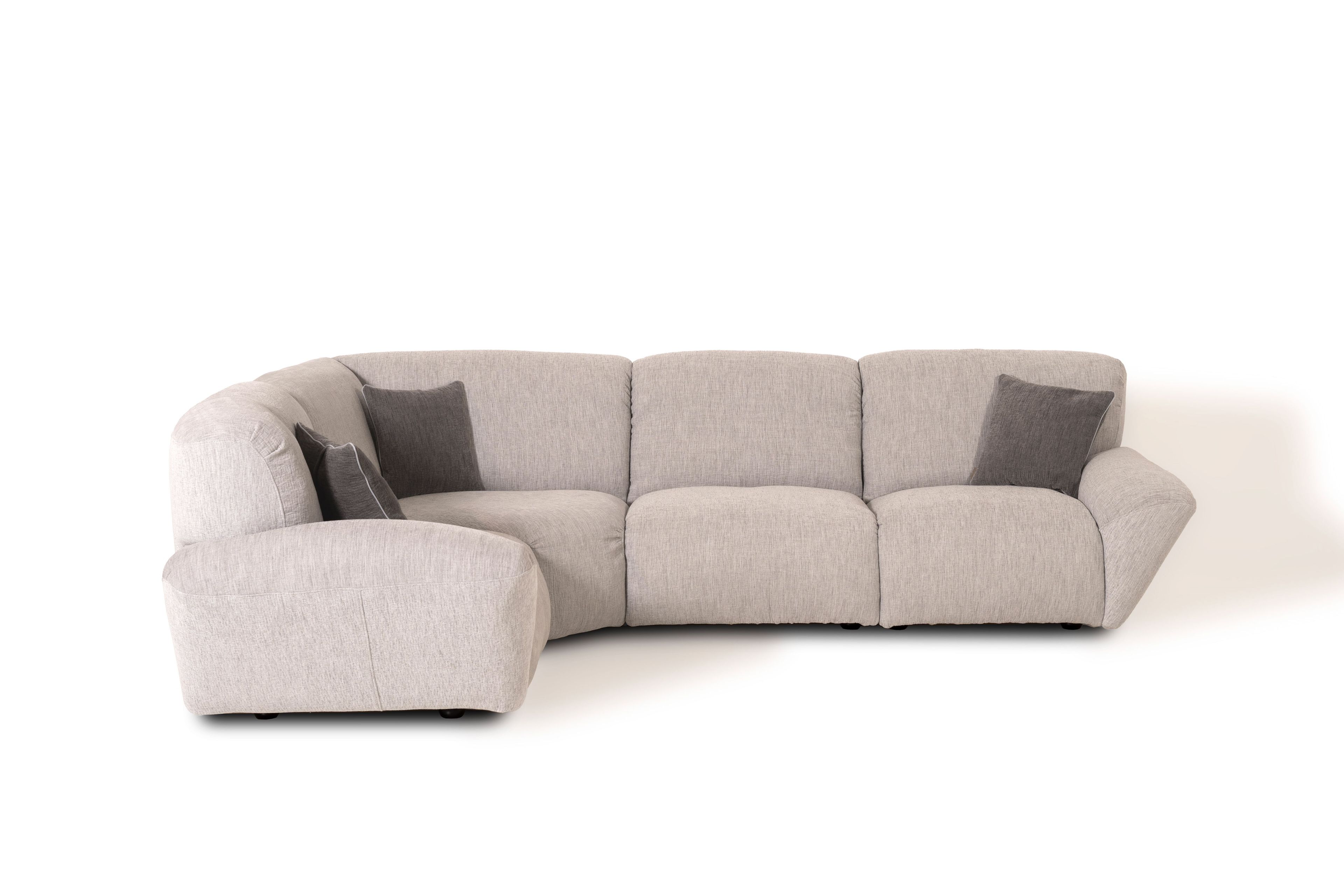 Угловой диван из ткани Mantellassi 1926 Beluga ARCH-00046365 - Вид №2