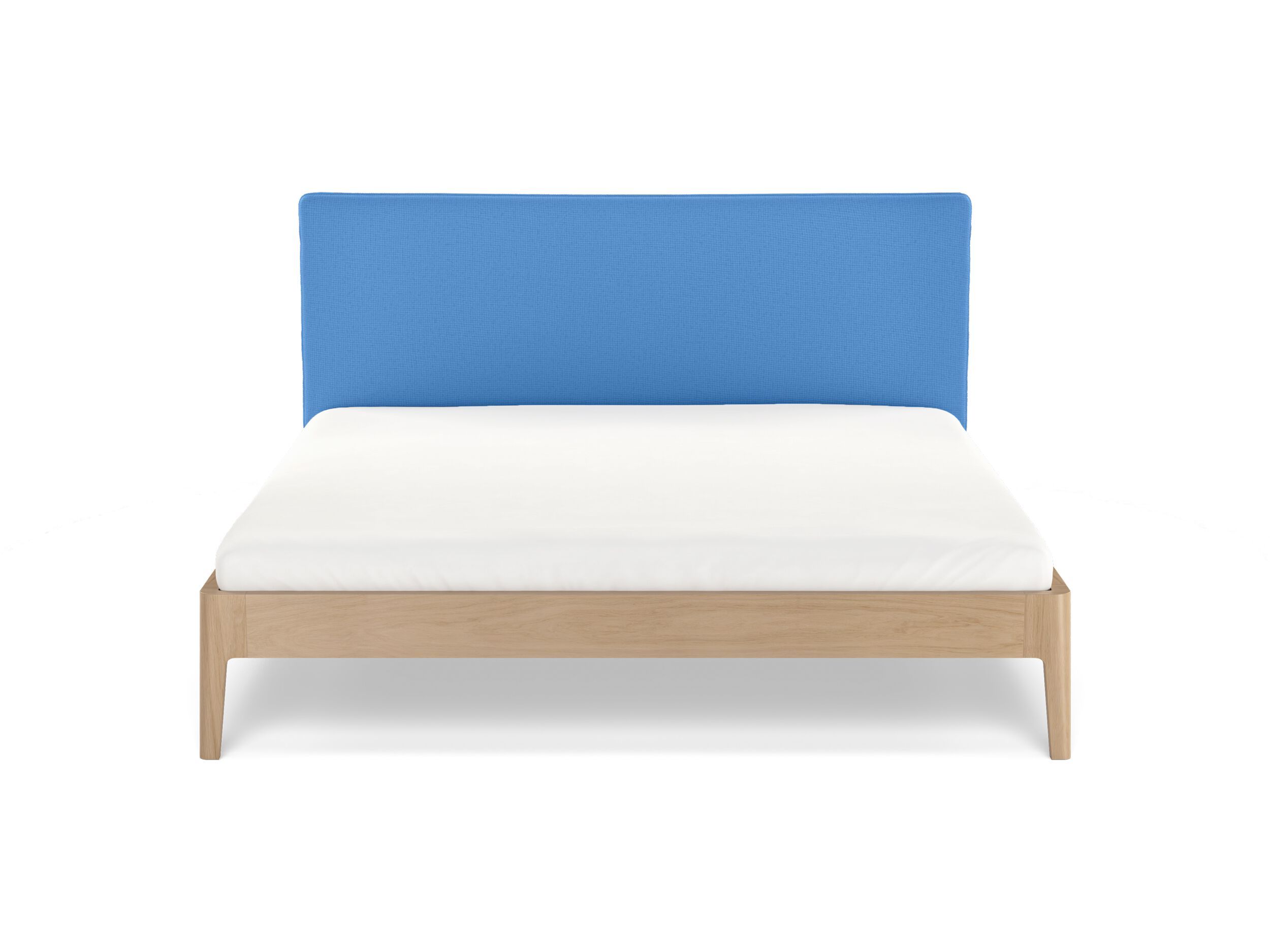 Деревянная двуспальная кровать с мягким изголовьем Noah Living белье ARCH-00049322 - Вид №10