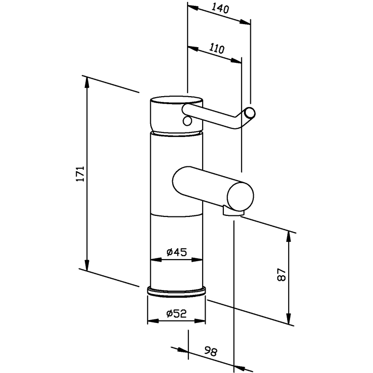 924276 Смеситель для раковины WA100-1 WAGNER_EWAR A-LINE Wagner Ewar  - Вид №1