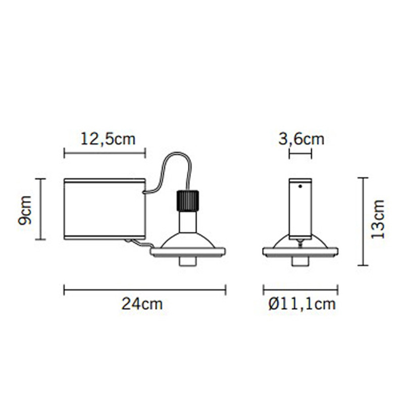 Светильник настенно-потолочный серебристый Fabbian D70G0915 FABBIAN  00-3882508 Серебро  - Вид №2
