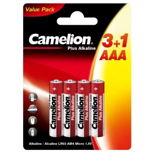 Батарейка Camelion алкалиновая LR03 ААА 4 шт.