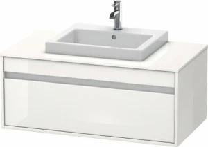KT679502222 Ketho Тумбочка подвесная Белый глянцевый декор