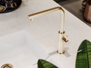 Смеситель для кухни из нержавеющей стали со съемным ручным душем