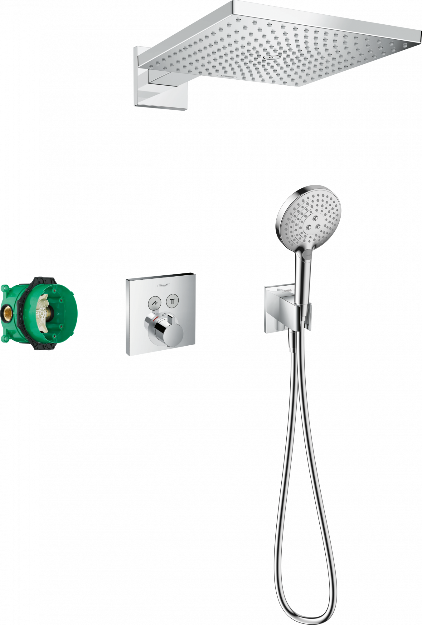 27952000 Raindance E Душевая система 300 1jet с ShowerSelect Square Hansgrohe 