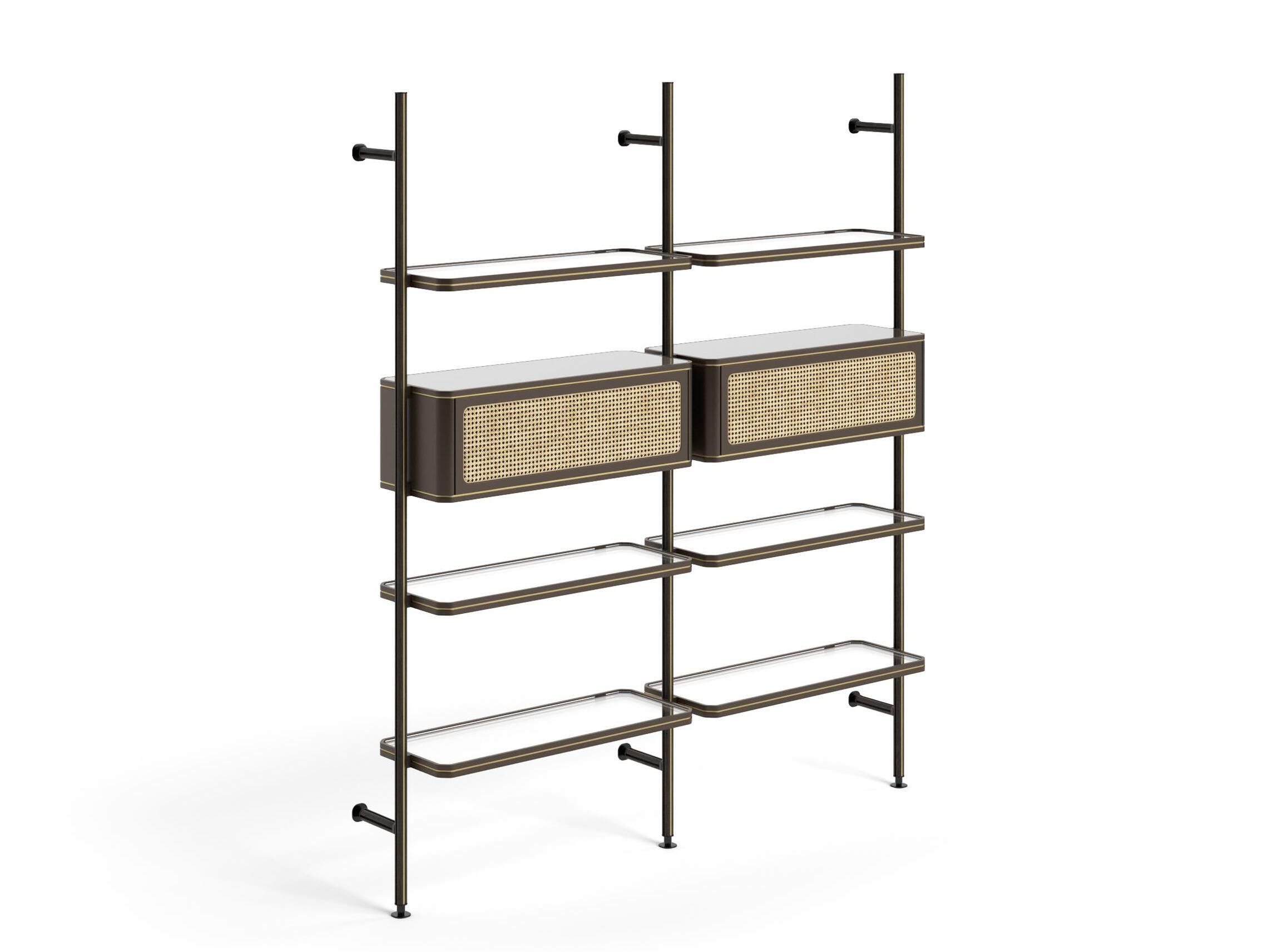 Модульный книжный шкаф с креплением пол-потолок Natuzzi Italia RADICE ARCH-00017837