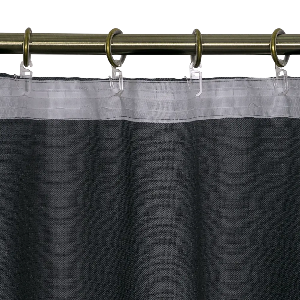 Штора на ленте «Лён», 200х300 см, цвет серый AMORE MIO STLM-2149368 - Вид №4