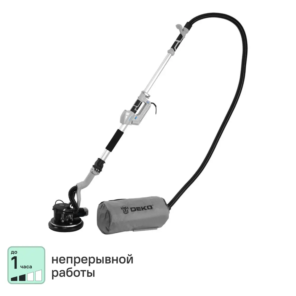 Машина шлифовальная для стен и потолков сетевая Deko DKWS1050, 1050 Вт, 225 мм STLM-2128297