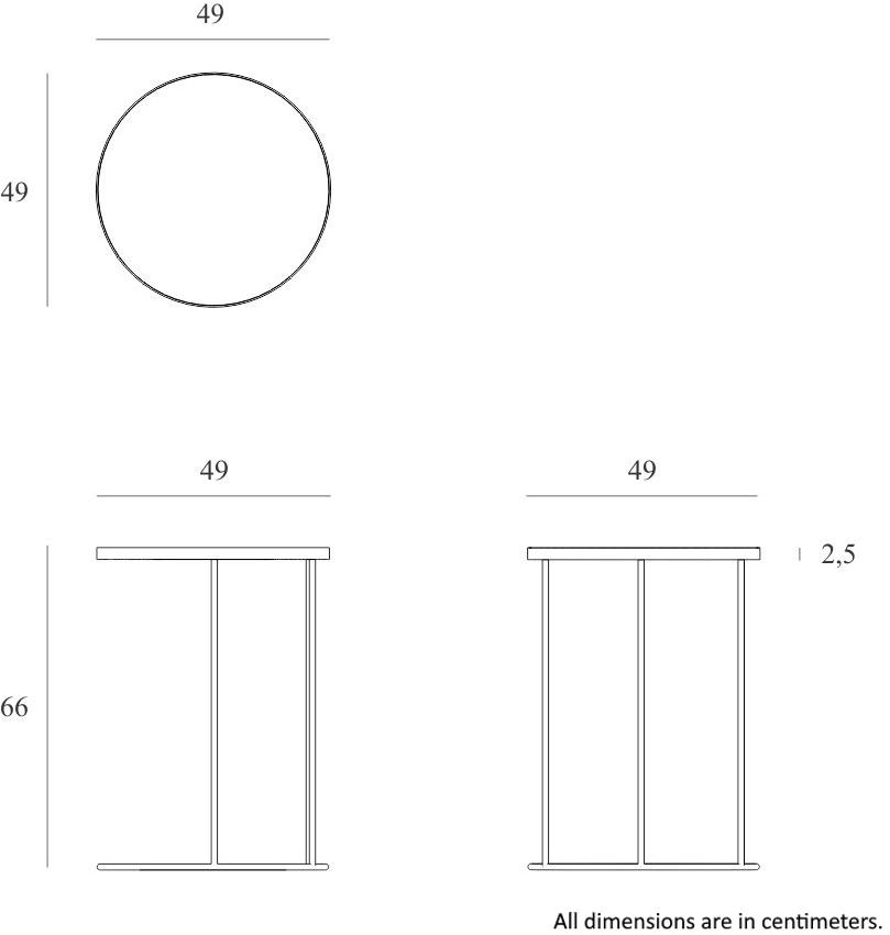 Ethnicraft Высокий круглый столик  20339  - Вид №8