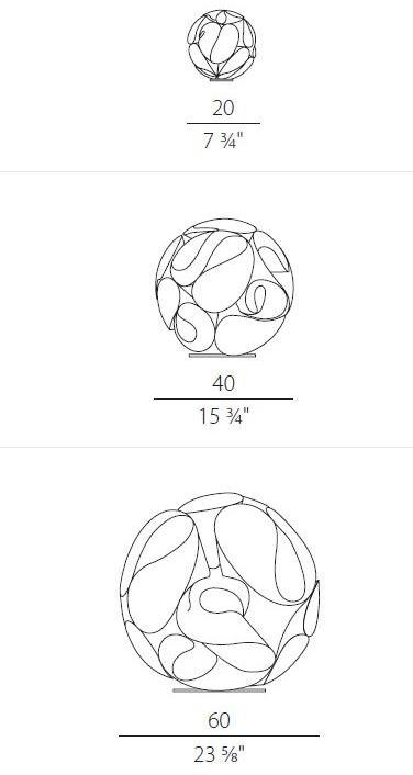 PANZERI Настольная лампа из алюминия Floral sun-id-1508818 - Вид №2