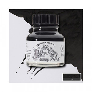 "Дракон" тушь художественная 30 мл 1010754 чёрная китайская, неводоустойчивая Winsor&Newton