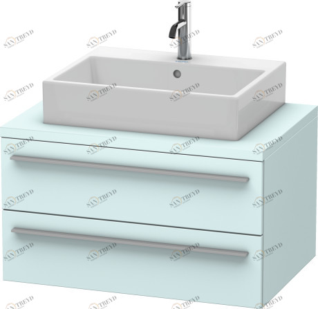 XL541700909 X-Large Тумбочка для консоли Светло-голубой матовый декор Duravit